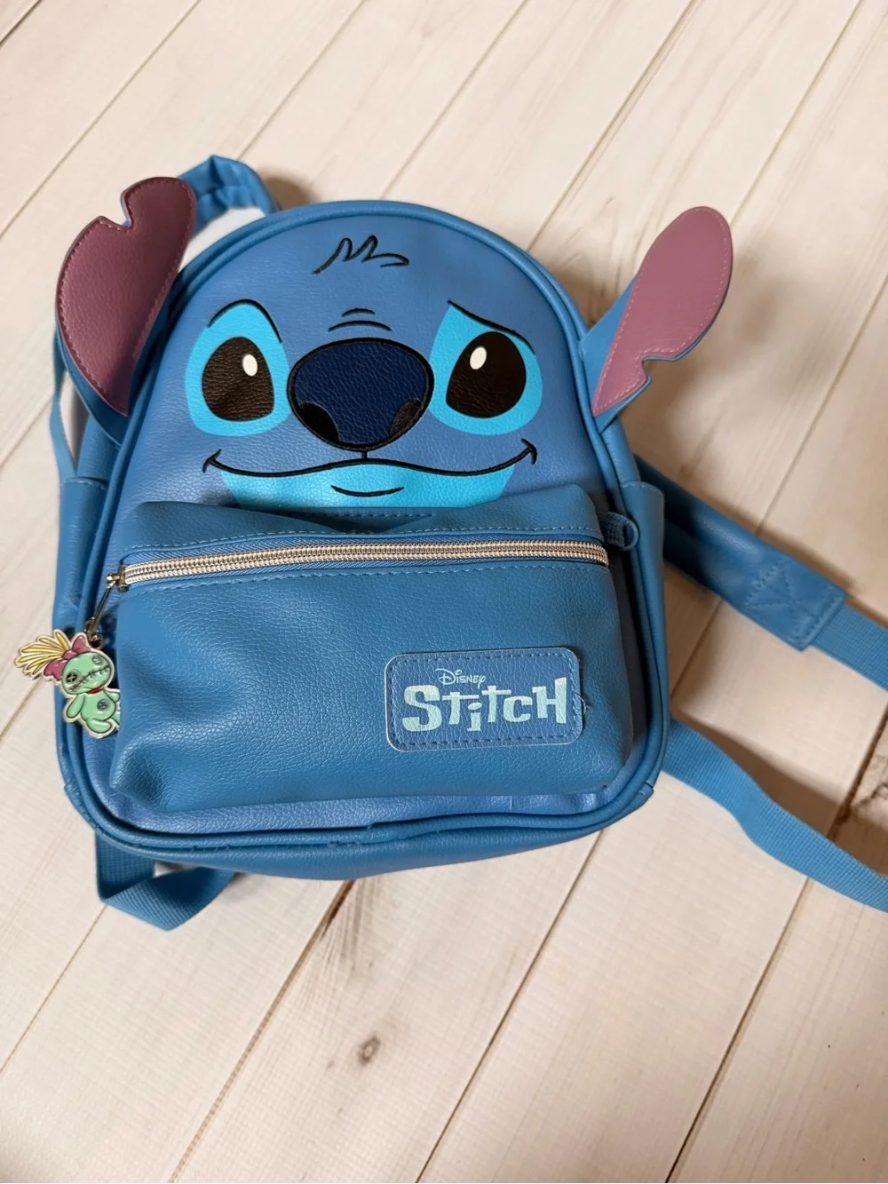 Disney Blue Stitch Face Mini Backpack